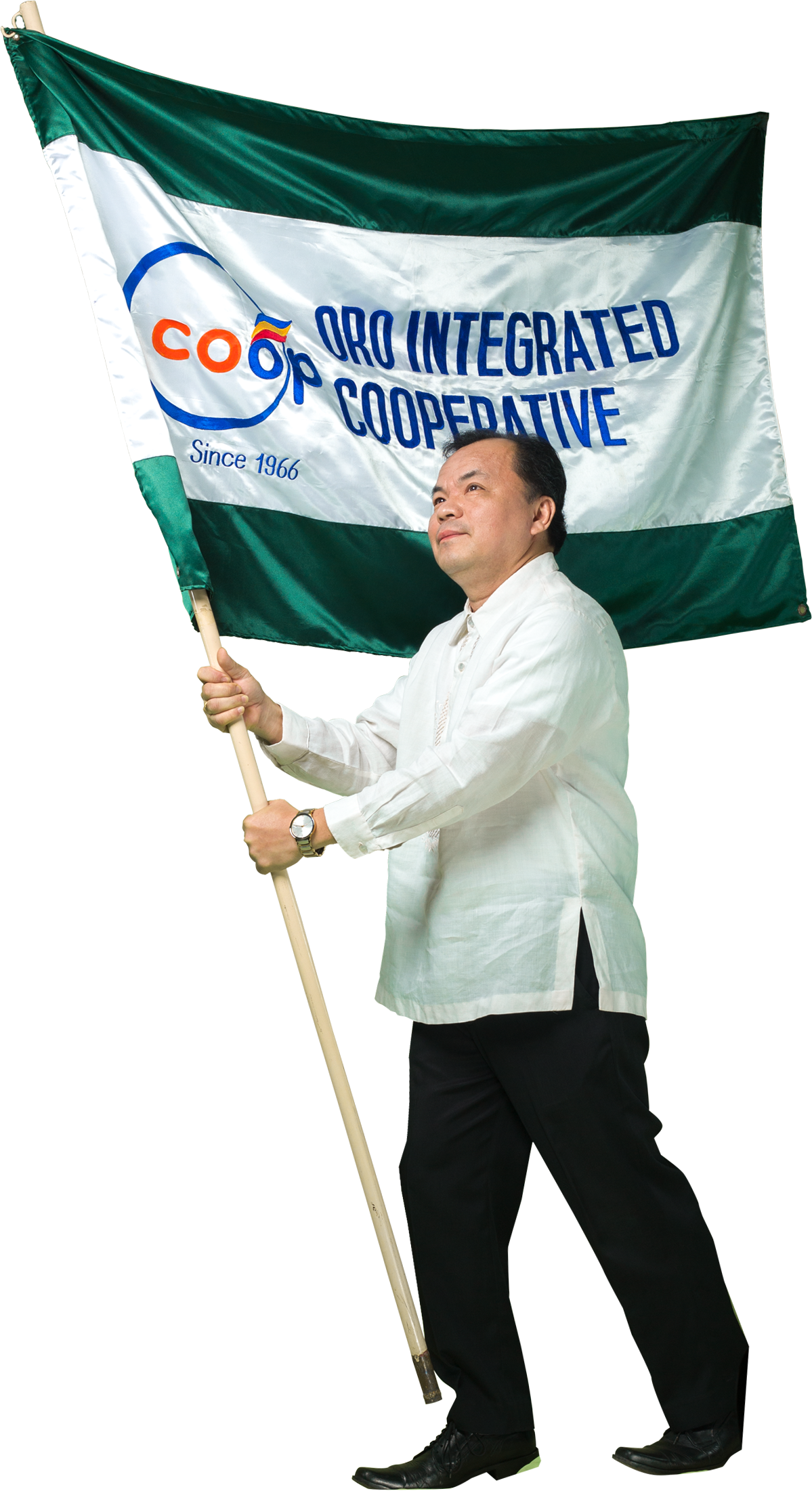 SIR RENE WITH FLAG